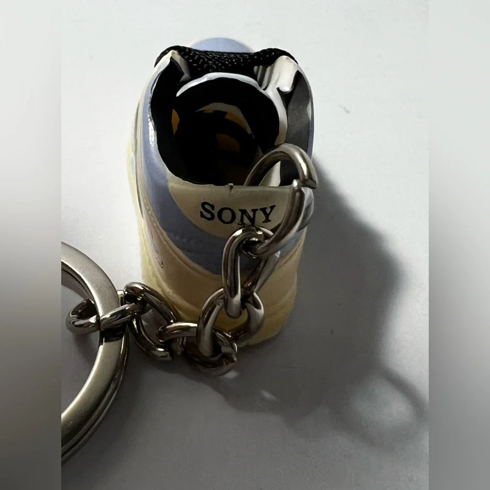 3D‎ Mini Sneaker Keychain dunk low blue cream charm trinket